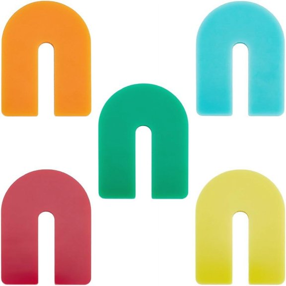 5Pcs Acrylic Sewing Tools Letter U Mixed Color 49.5x37x2.5mm diy