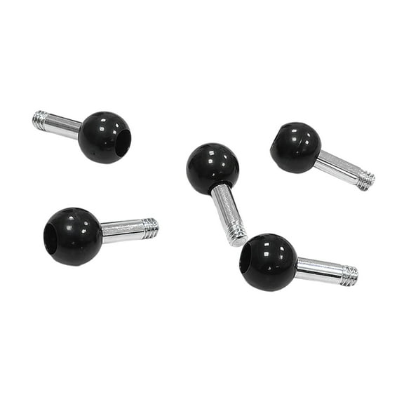 5Pcs 1/4in Screw Ball Mount Adapter 1/4in to 17mm Ball Head Adapter Action Camera Cellphone Bracket Adapter