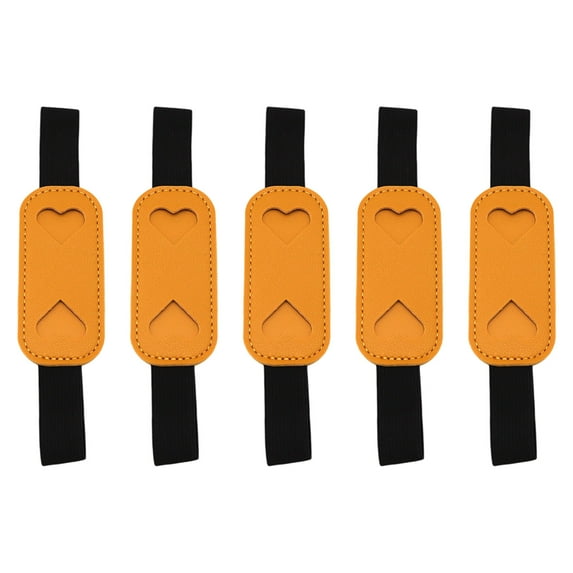 5Pcs Adjustable Pen Case with Elastic Multifunctional Leather Pen Pouches for Hardcover Journal Notebook Planner