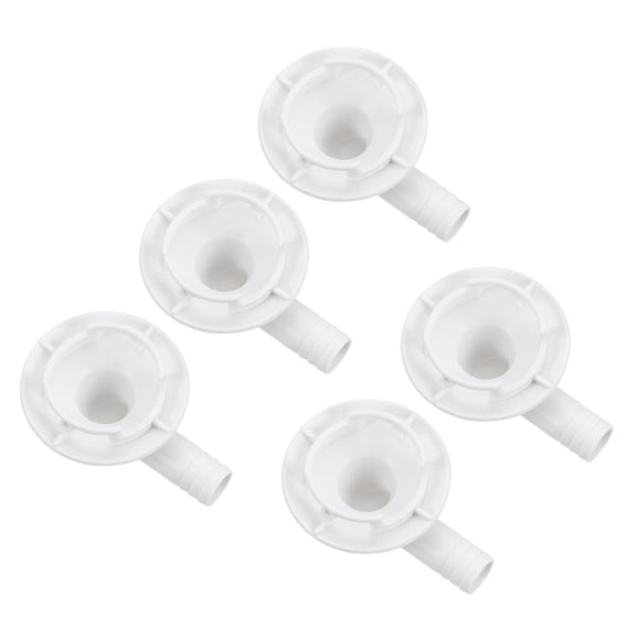 5Pcs Air Conditioner Drain Hose Connector Elbow Fitting with Rubber Ring for Mini-Split Units and Window AC Unit 40mm, White