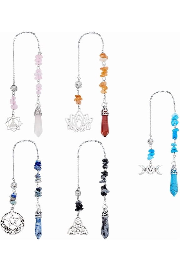 5Pcs Alloy and Pendant Decorations 280~295mm