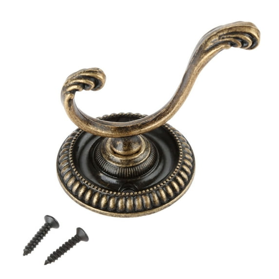 5Pcs Antique Door Hanger Zinc Alloy Coat Wall Hooks with Screws 5.4cm