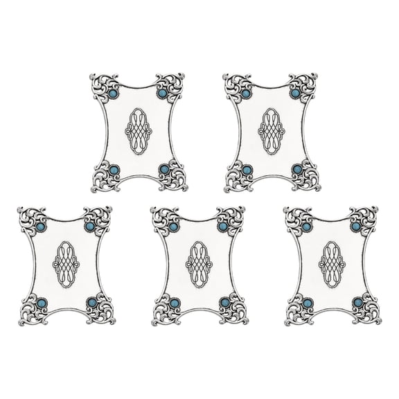 5Pcs Antique Embroidery Thread Winders Metal Embroidery Floss Bobbin for Embroidery Thread Sewing Thread Storage Winders