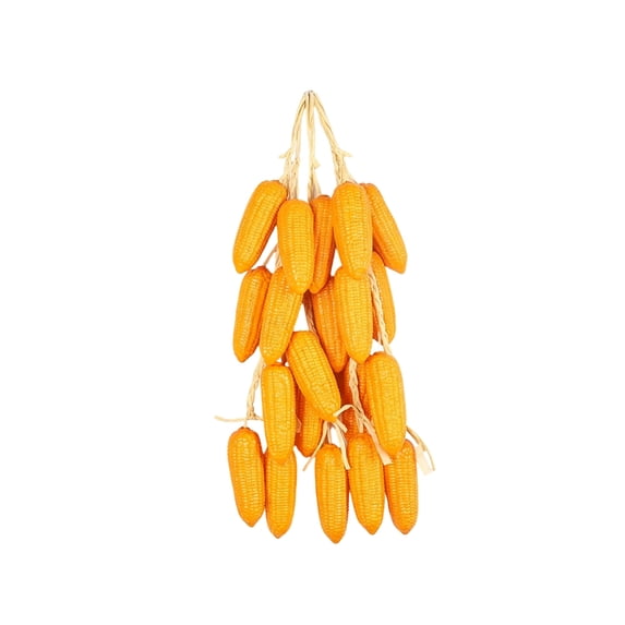 5Pcs Artificial Corn String Decoration Lifelike Corn Decor for Home Kitchen, Fall Harvest Festival Whimsical Touch and Educational Use - Thanksgiving Autumn Farmhouse Decoration