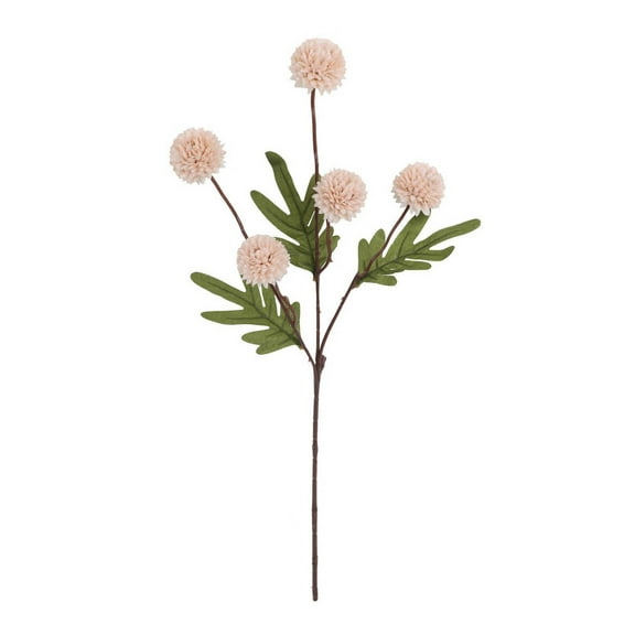 5Pcs Artificial Pompon Chrysanthemum Flowers - Silk Kiku Mums with Long Stems, Bulk Wedding Filler for DIY Floral Arrangements, Home Decor & Bridal Bouquets