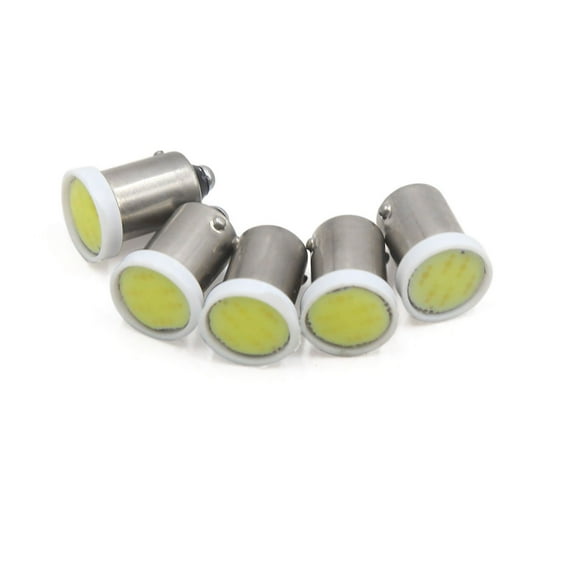 5Pcs BA9S-COB for White Auto Car Dashboard Map Roof Reading Light Bulb Interior