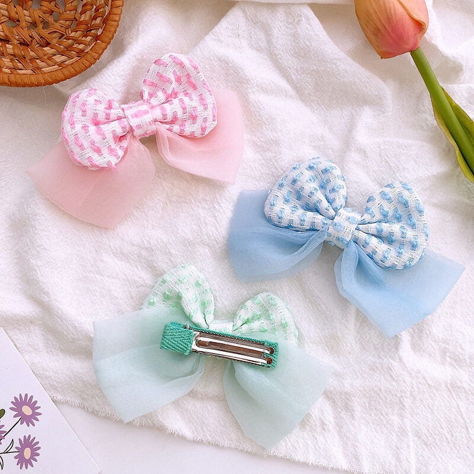  SQUISHMALLOW Cute Hair Headband Jewelry Set for Little Girls -  3pc Toddler Dress Up Kit - 1 Kids Headband With Bow - Necklace - Bracelet
