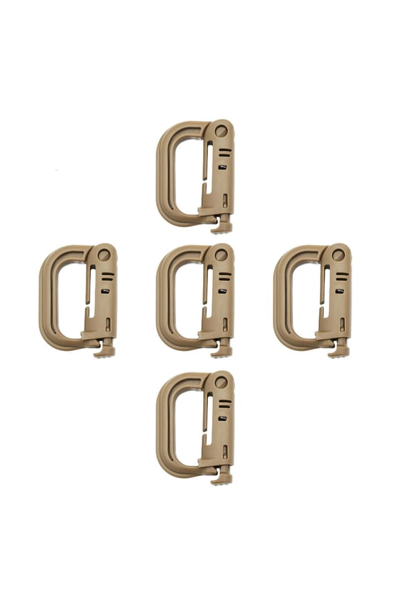 5Pcs Backpacks Hanging Lock Snap Keychains for Backpacks Multipurposes D Rings Plastic Buckle Locking Hanging Hook