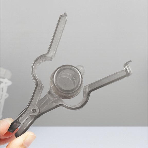 5Pcs Bag Clips for Food Light Grey Food Storage Clips with Large Diameter Pouring Nozzle