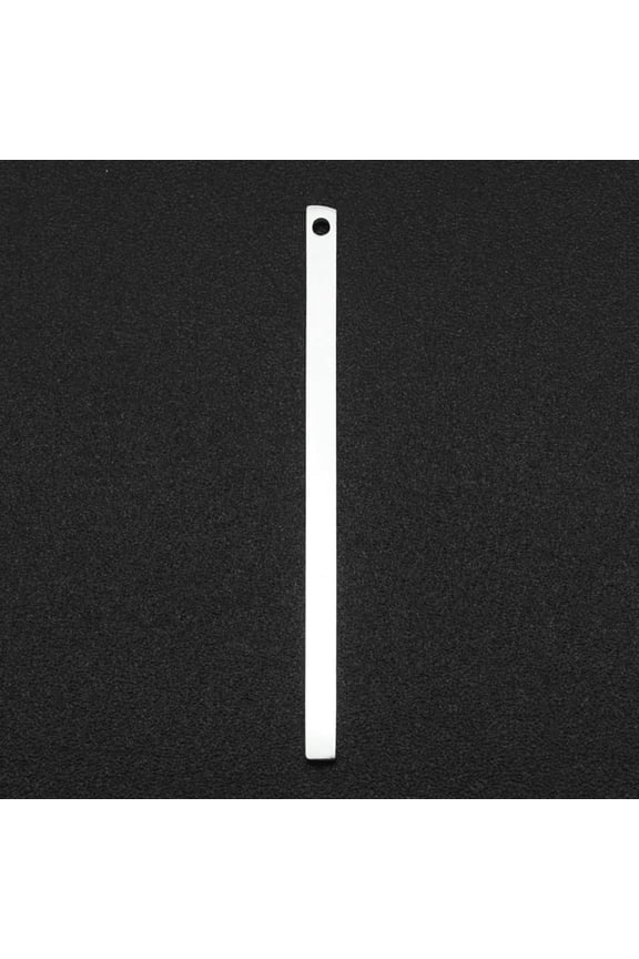 5Pcs Bar Charms Pendants 201 Stainless Steel Bar Linking Charm Pendants Mini Long Vertical Designs 35x2x1mm with 1.2mm Hole Stainless Steel Color Ideal for Jewelry Crafting for DIY