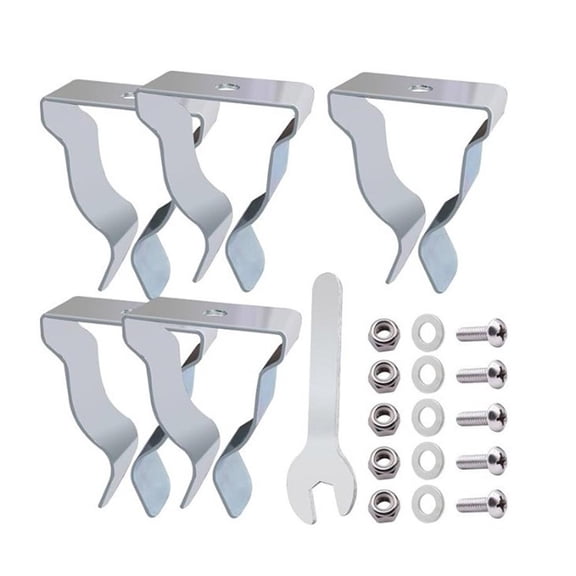 5Pcs Basement Window Well Covers Install Retaining Clip Window Well Covers Clip Egress Covers Spring Clip With Screws