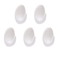 thumbnail image 1 of 5Pcs Bath Towel Hooks, Stick on Wall Adhesive Hangers, Durable Removable Plastic Holder, Self Adhesive Hooks for Kitchen Bathroom Home Door Towel Coat Key, Waterproof and Rustproof(White,2.4x1.5"), 1 of 8