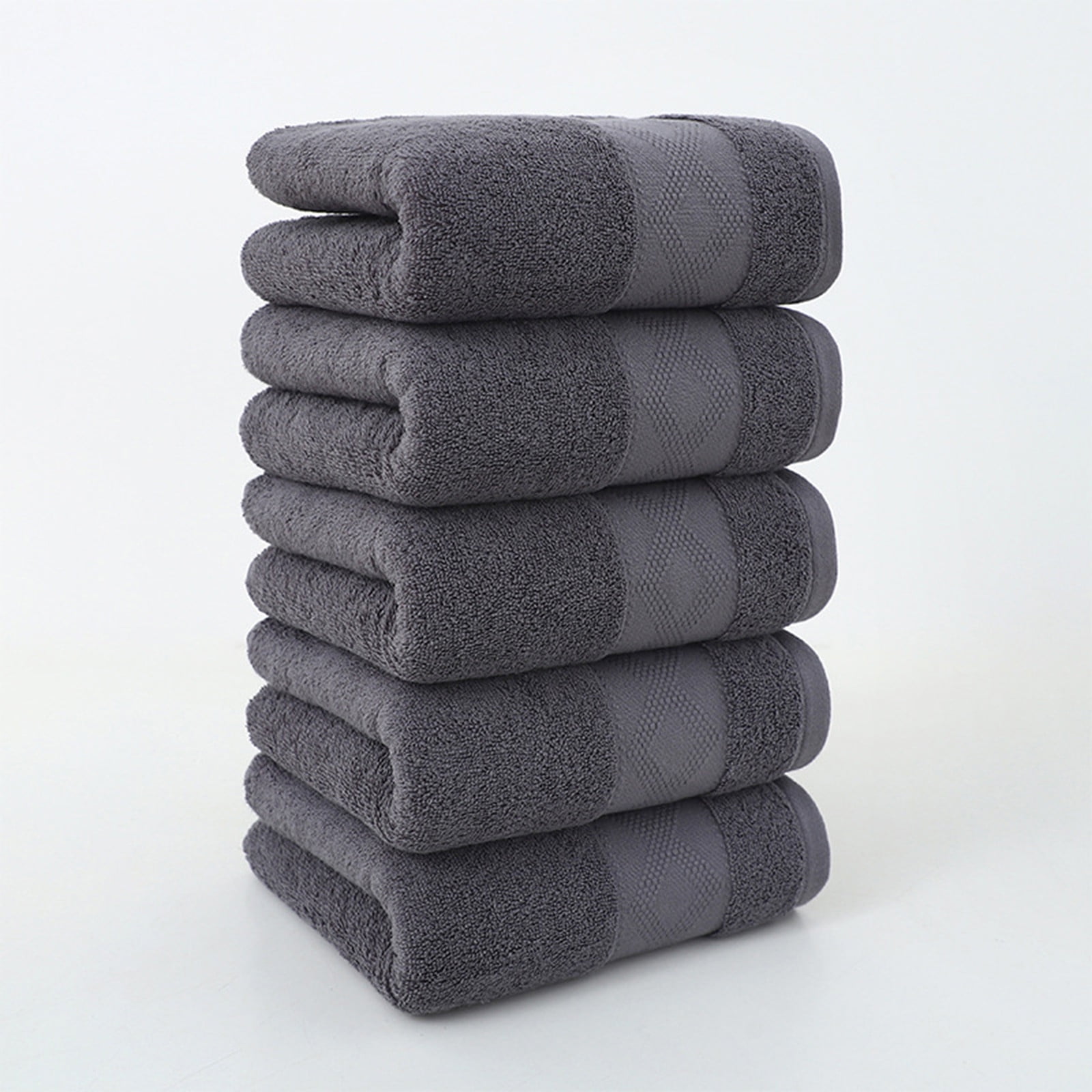 5Pcs Bath Towels Set, InsCrazy 100% Cotton Large Towels - 29 x 13 ...