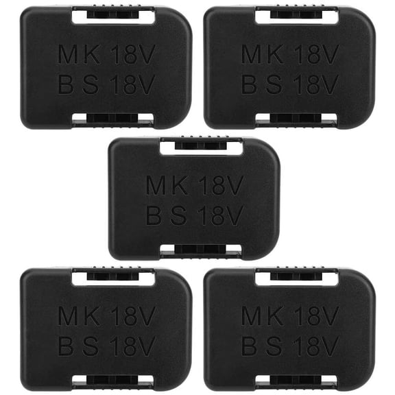 5Pcs Battery Storage Rack Battery Holder Case & Tool Holder Dock Mount for Makita/Bosch 18V Wall Mount Fixing Devices