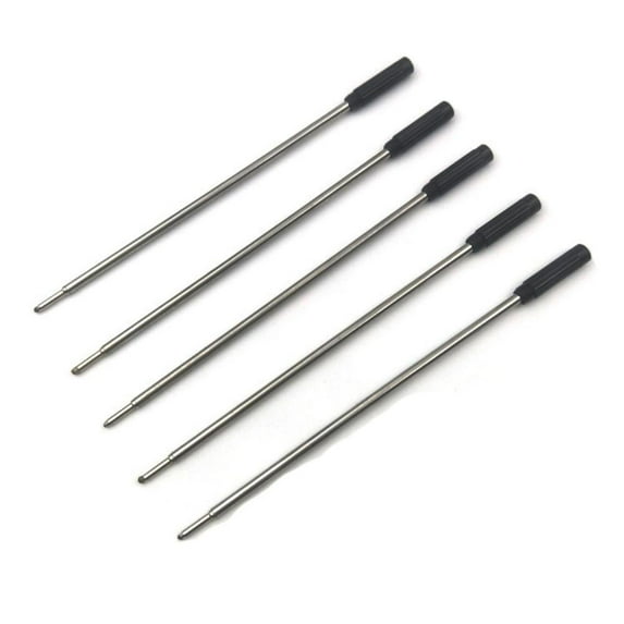 5Pcs Black Ballpoint Pen Refills Parker Or Cross Compatible Ink Refills