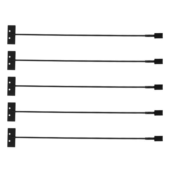 5Pcs Black Metal Clock Body Hanging Rod Universal Suspension Hardware for Wall Clocks