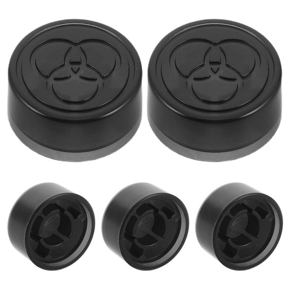 Milisten Guitar Pedal Footswitch Protection, Black Plastic, Non-Reflective, 5Pcs