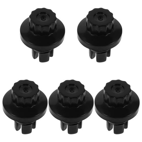 5Pcs Black Wheel Lug Nuts Steel Tire Nuts Replacement Set for Car Truck Trailer Use