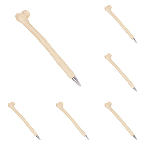 5Pcs Bone Pens, Novelty Pens, Skeleton Finger Ballpoint Pen, 0.7mm Blue Ink Pens, Finger Pen, Bone Shaped Pens, Gift for Artist Doctor Nurse Office, Party Favor Supplies, Creative Writing Tool