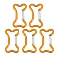 thumbnail image 1 of 5Pcs Bone Shape Spring Snap Clip Aluminum Alloy KeyRings Hanging Buckle Carabiner Keychains Bag Clip Hook Connectors, 1 of 7