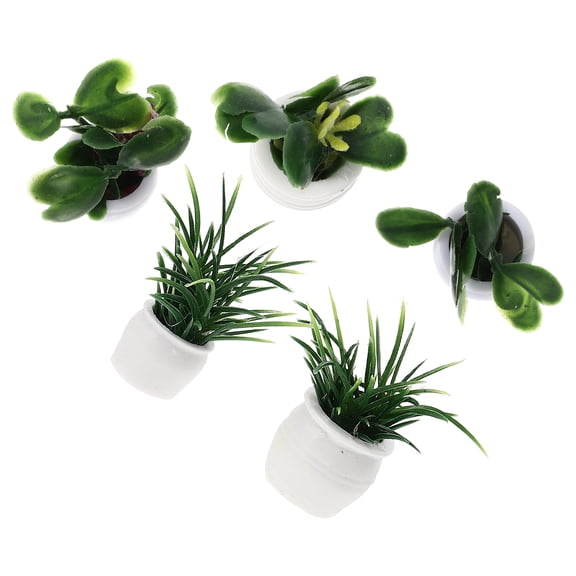5-Pack Miniature Bonsai Garden Set Playhouse, Small Potted Plants, Mini Flowers for Indoor and Outdoor Decor