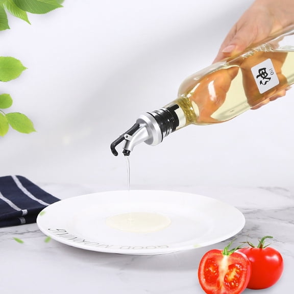 5Pcs Bottle Pourer Liquor For Spirit Oil Olive Stopper Dispenser With Dust YIWEI
