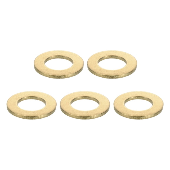 5Pcs Brass Flat Washer, M16x30x2.5mm Brass Washer Assortment for Screws Bolts