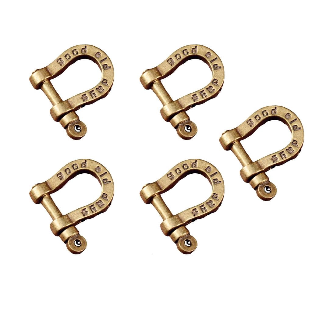 5Pcs Brass Horse Shoe Fasteners Metal Locking Metal Clasps for Clothing ...
