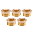 thumbnail image 1 of 5Pcs Brass Reducer Hex Bushing Threaded Pipe Fitting 1 Npt Male X 1/2 Npt Female, 1 of 6