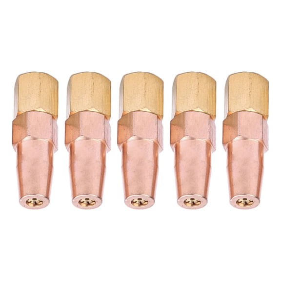 5Pcs Brazing Nozzle H01-6 Welding Propane Liquefied OxygenGas Contact Tips Holder Welding Nozzle