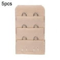 thumbnail image 1 of 5Pcs Breathable Women 3 Rows 2 Hooks Bra Strap Extender Soft Back Band Extension, 1 of 7