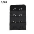 thumbnail image 1 of 5Pcs Breathable Women 3 Rows 2 Hooks Bra Strap Extender Soft Back Band Extension, 1 of 8