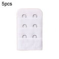 thumbnail image 1 of 5Pcs Breathable Women 3 Rows 2 Hooks Bra Strap Extender Soft Back Band Extension, 1 of 8
