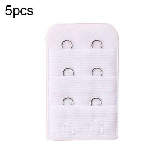5Pcs Breathable Women 3 Rows 2 Hooks Bra Strap Extender Soft Back Band Extension