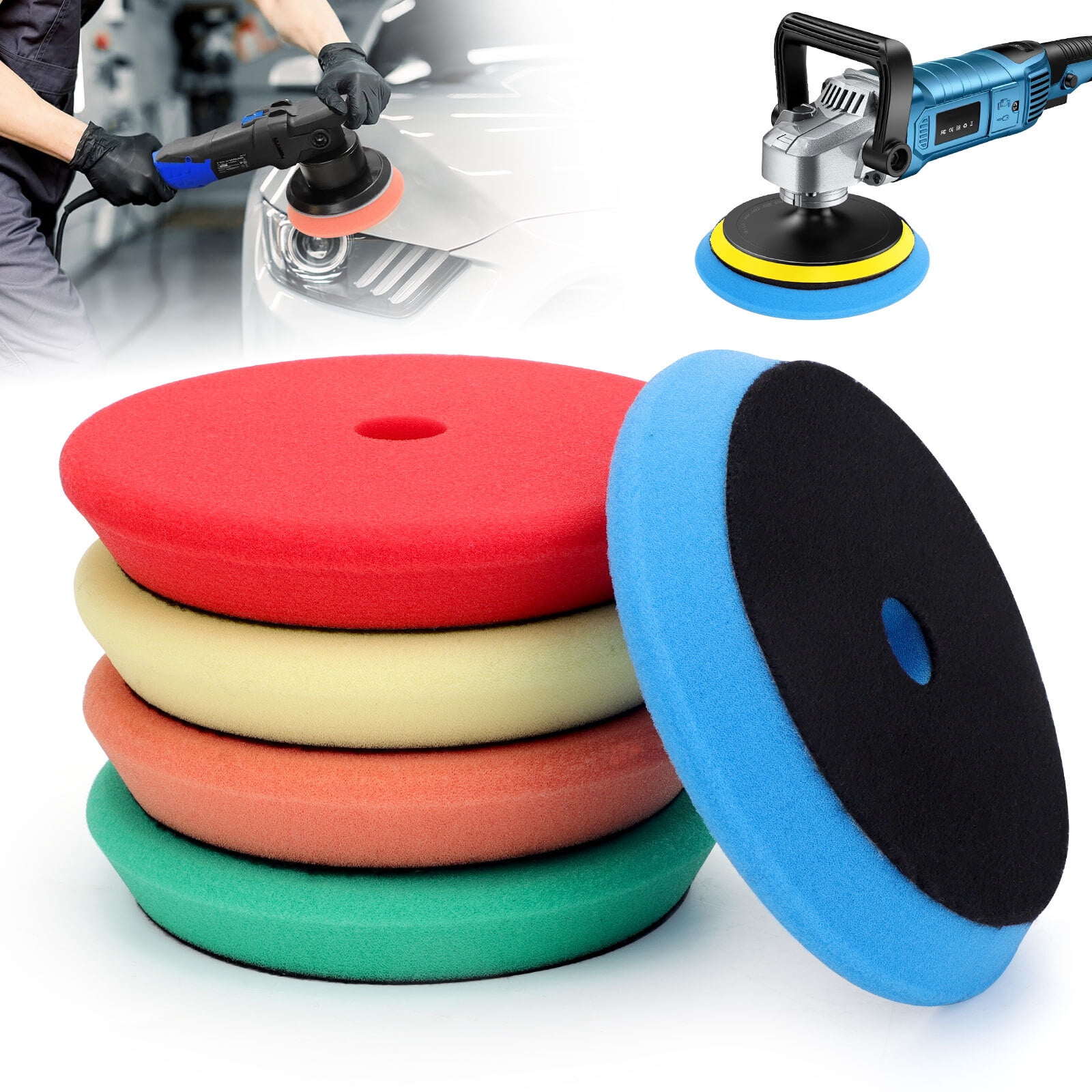 5Pcs Buffing Sponge Pads 6