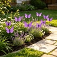 thumbnail image 1 of 5Pcs Butterfly Stakes, 4.72" Waterproof Butterfly Garden Decorations Artificial Butterflies for Flower Bouquet, Yard Patio Plant, Pot Flower Bed Home Décor(Purple), 1 of 6