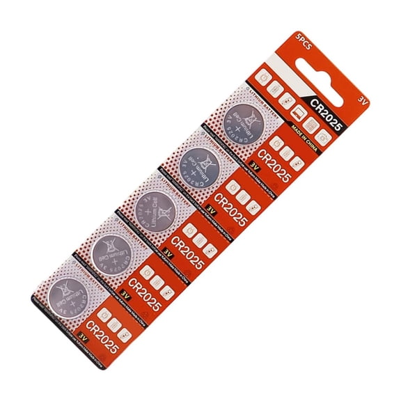 5Pcs CR2025 Lithium Button 20mm Diameter Lithium Coin Compactly Size Long Lifes for Electronic