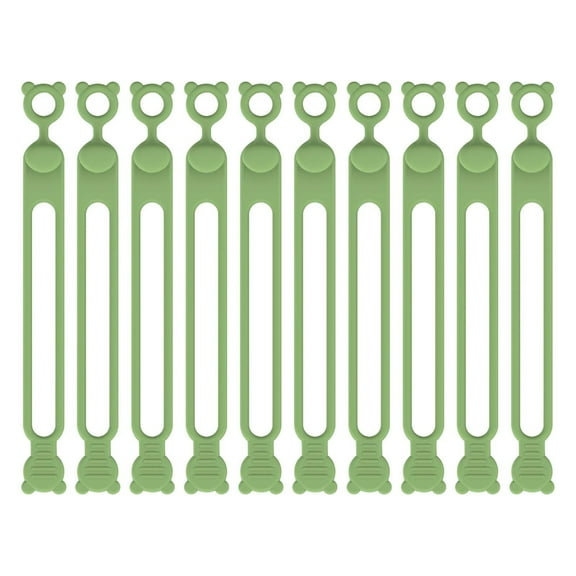 5Pcs Cable Organizer! Yannianjz Cable Management Organizer, Silicone Self-Fastening Cord Winder for Data Cable Power Cord Storage, Reusable Bundling Tie Wrapping Device for Home Office Travel