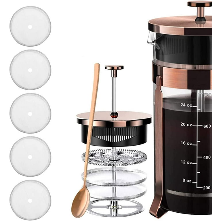 5Pcs Cafetiere Filter Mesh 350Ml 0.3Oz 2.6In 80 Mesh French Press Filter Walmart