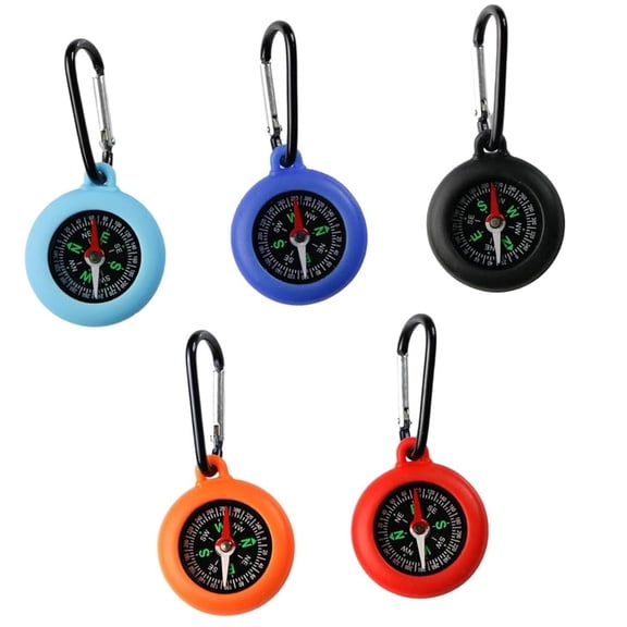 5Pcs Camping Hiking Pocket Compasses Mountaineering Compasses Pointers Navigation Tool Outdoor Survival Compasses Tool