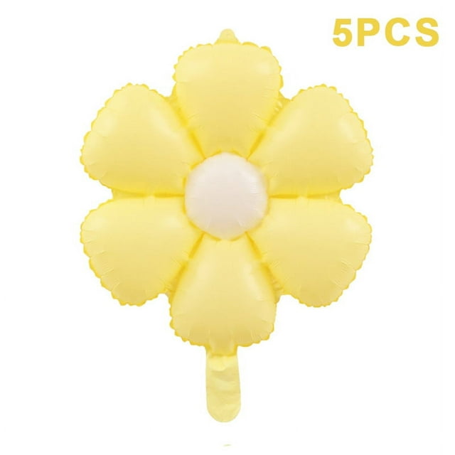 5Pcs Candy Color Daisy Balloon Sun Flower Foil Balloons Photo Props Party Decor