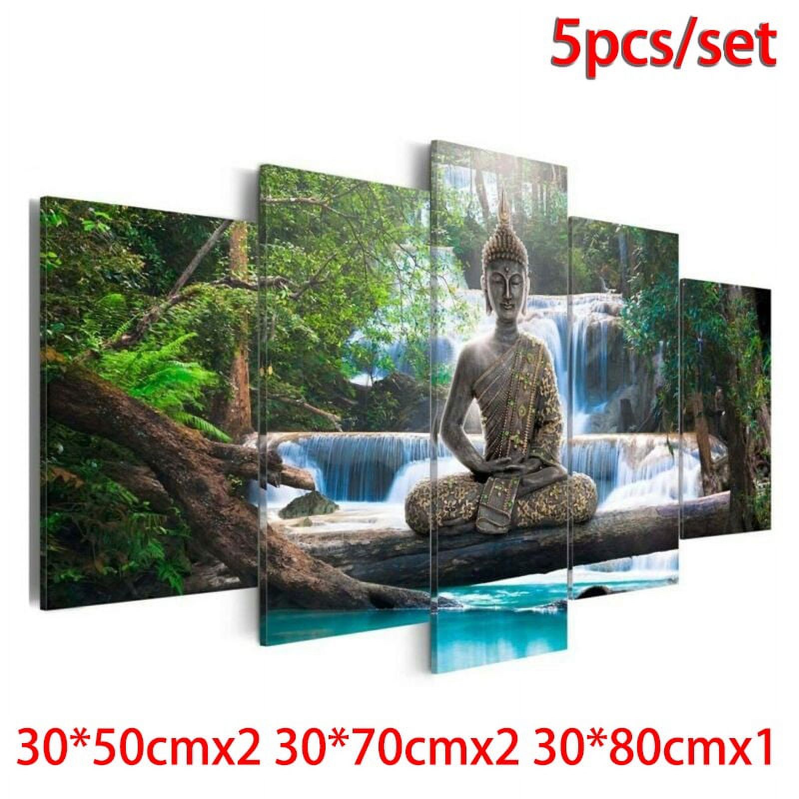 JadeBamboo 5Pcs Canvas Wall Art Buddha Zen Landscape Unframed jadebamboo-5pcs-canvas-wall-art-buddha-zen-landscape-unframed