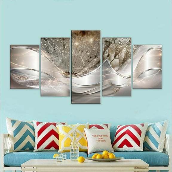 5Pcs Canvas Print Paintings Landscape Pictures Wall Art Modern Living Room Decor A