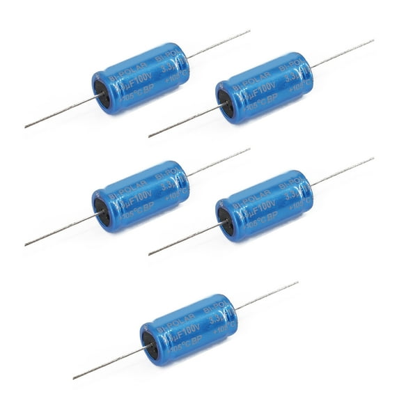 5Pcs Capacitors High Voltages 100V Aluminum Electrolytic Capacitors 100V 1.5/2.2/3.3/4.7/5.6/6.8/8.2/10/12/15uF