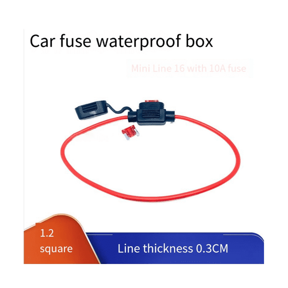 5Pcs Car Mini Blade Fuse Holder Splashproof Box 12V 30A with Fuse Blade Breakout Switch Socket Car Fuse Socket