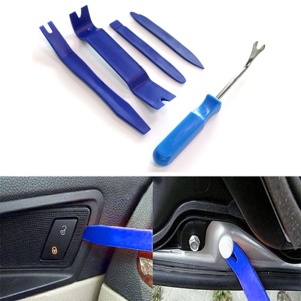 5Pcs Car Trim Removal Tools Audio Installer Pry Panel Clip, Car