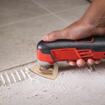 5Pcs Carbide Oscillating Sanding Pad Universal Triangular Carbide Grit Rasp Blades with 3 Adapters for Removal Concrete Masonry Grout