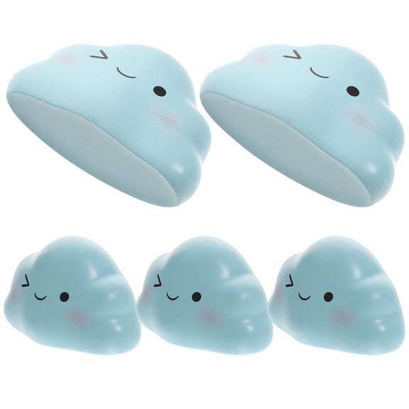 5Pcs Cartoon Cloud Theme Mini Cloud Decoration Anthropomorphic Cartoon Cloud Model Kids Toy