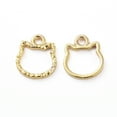 thumbnail image 1 of 5Pcs Cat Shape Open Back Bezel Pendants Cat Shape Hollow Pendant Frame Golden Zinc Alloy Pendant Necklace for DIY Crafts Earrings Necklace Bracelet, 1 of 2