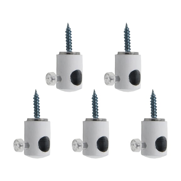 5Pcs Ceiling Fixed Hook Wire Grip Plate Clips Modern Metal Chandelier Lighting Hooks Easy to Install
